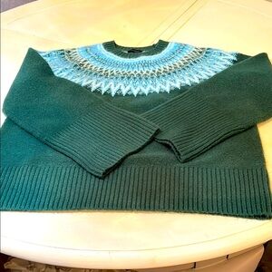 TALBOTS Woman’s Fair Isle pullover sweater S NWOT